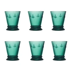 Abeille dricksglas 26 cl 6-pack, Smaragdgrön
