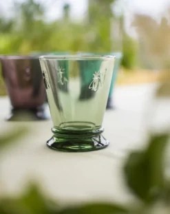 Abeille vattenglas 26 cl 6-pack, Olivgrön