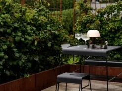 A-café table outdoor bord, Black