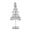 Ada tree dekorationsdetalj, Silverfärgad, 14x8x32 cm