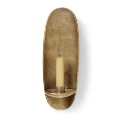 Agapé väggljusstake, Brass finish