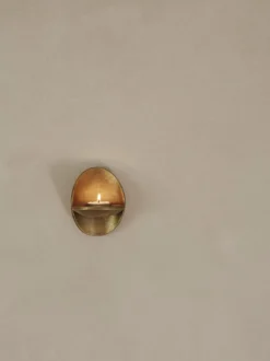 Agapé värmeljushållare vägg, Brass finish