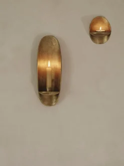 Agapé värmeljushållare vägg, Brass finish