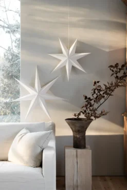 Aino slim julstjärna vit, 44 cm