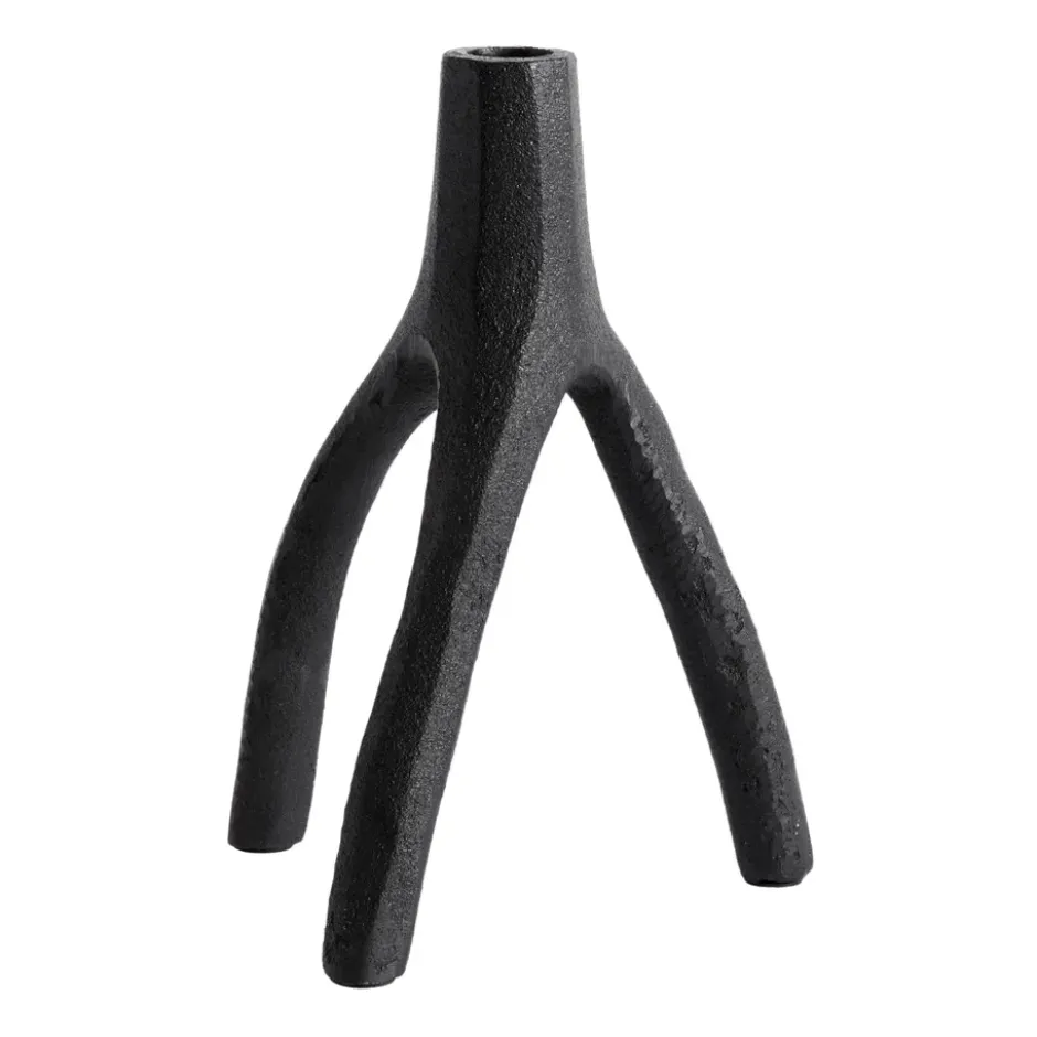 Aion ljusstake XL 22 cm, Svart