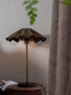 Aira bordslampa, Bränd mässing, 54 cm