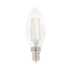 Airam Filament LED- kronljus C35 ljuskälla, klar, dimbar e14, 3w