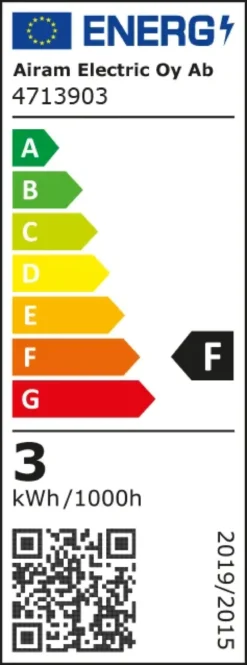 Airam LED ljuskälla G9, klar, dimbar, 2700K 300lm 3W