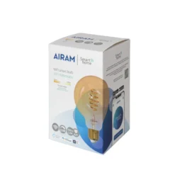 Airam Smarta Hem Filament LED-glob ljuskälla, amber, 95mm, spiral e27, 6w