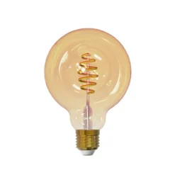 Airam Smarta Hem Filament LED-glob ljuskälla, amber, 95mm, spiral e27, 6w