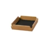 Airy Nupo bricka, Black ink-teak, mini