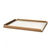 Airy teakbricka square L, Nupo pure white