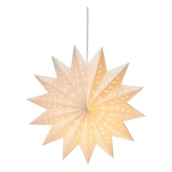 Alfa adventsstjärna, Vit, 60 cm