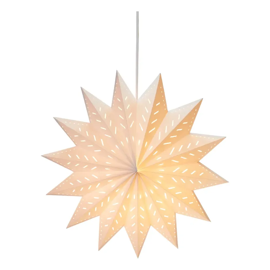 Alfa adventsstjärna, Vit, 60 cm