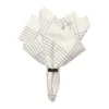 Alice tygservett 45x45 cm, Black-natural