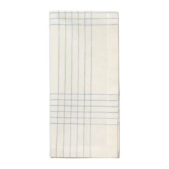 Alice tygservett 45x45 cm, Dusty blue-natural