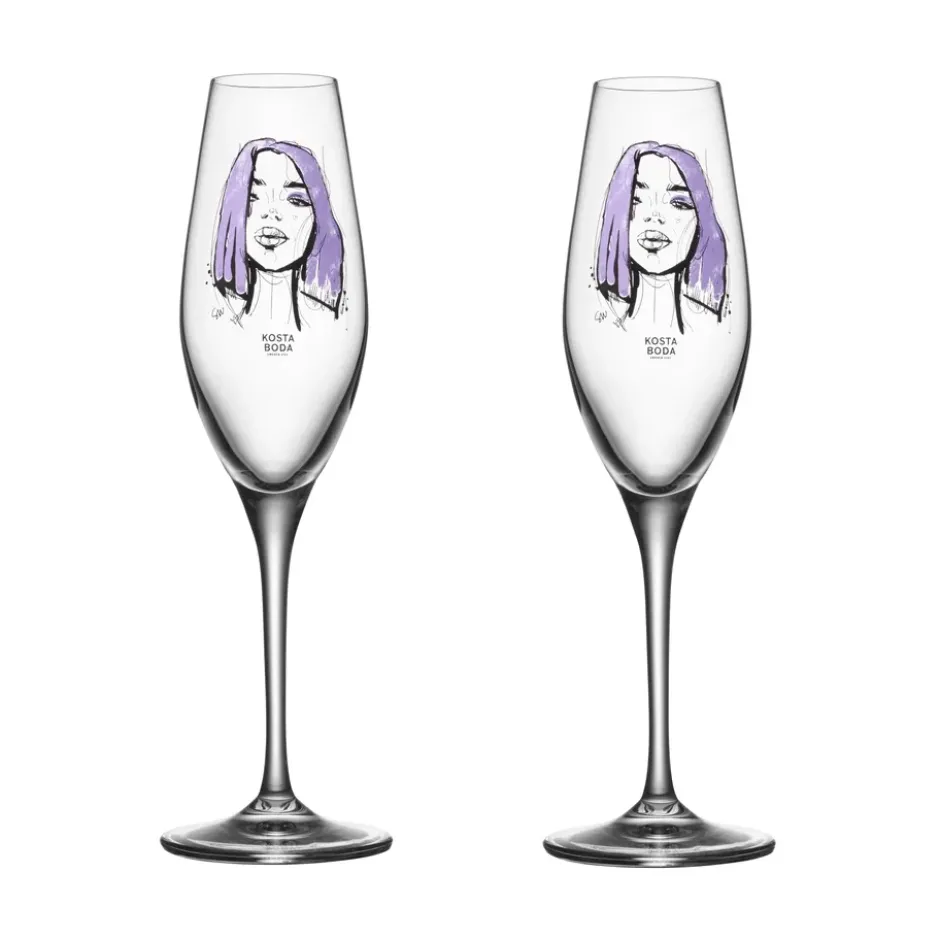 All about you champagneglas 24 cl 2-pack, Forever Mine