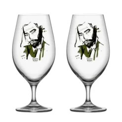 All about you ölglas 40 cl 2-pack, Want him (grön)