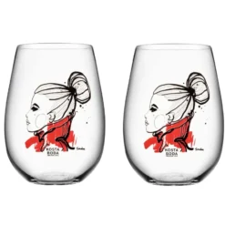 All about you tumblerglas 57 cl 2-pack, want you (röd)