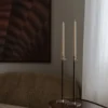 Alto Basso ljusstake, Förnicklad mässing