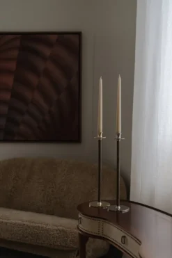 Alto Basso ljusstake, Förnicklad mässing