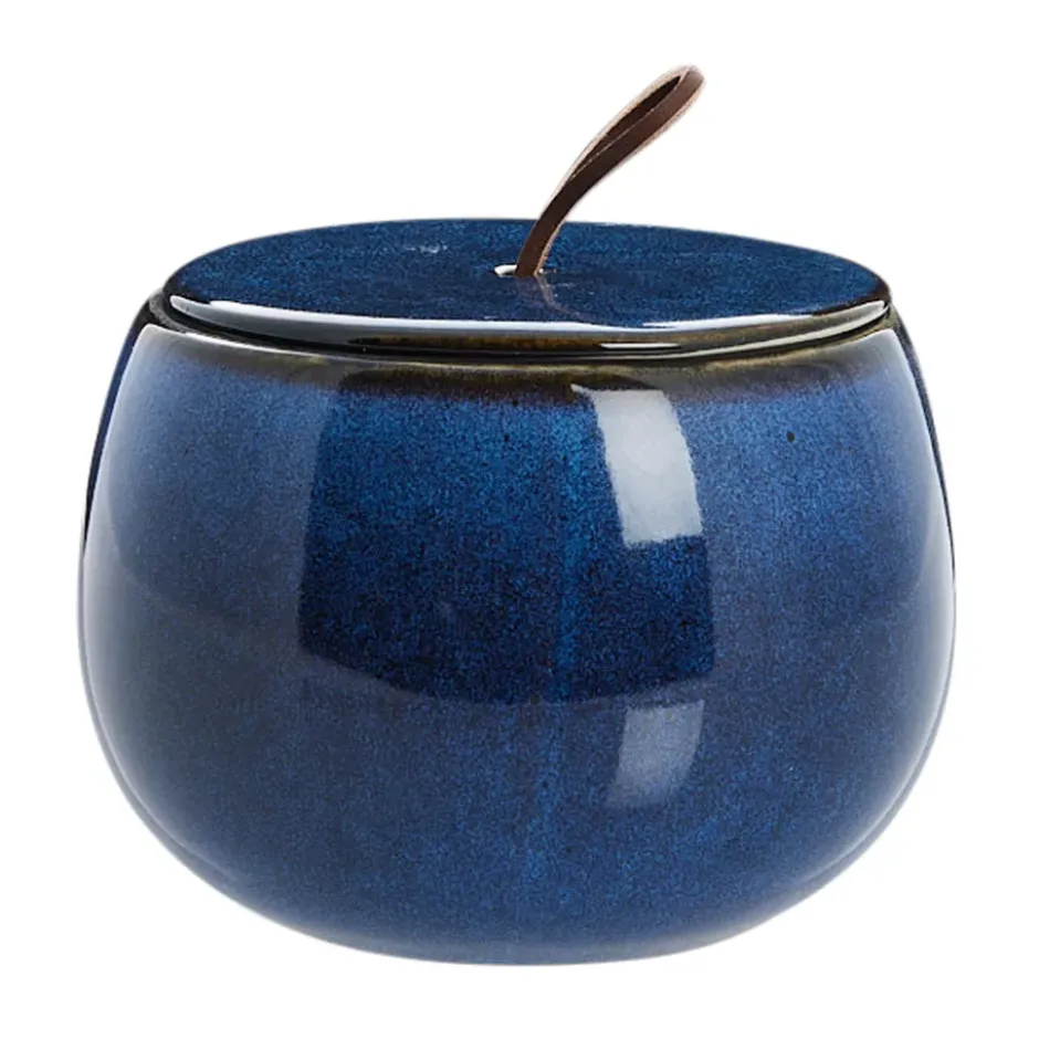 Amera förvaringsburk med lock blue, Ø13,5 cm