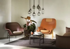 Amp lampa liten, grå-svart