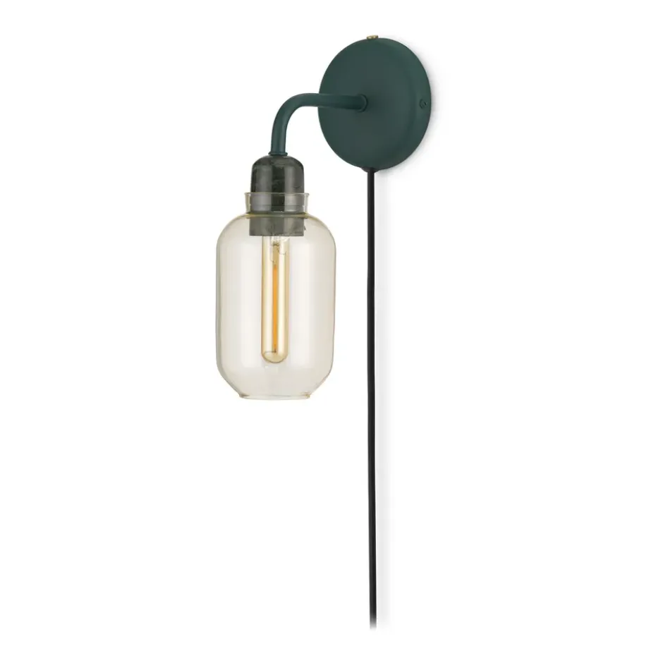 Amp vägglampa, Gold-green