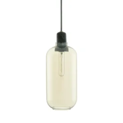 Amp lampa stor, guld-grön