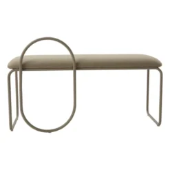 Angui bänk bouclé, Taupe