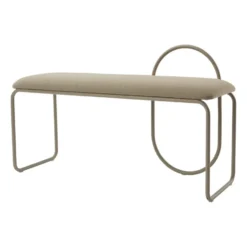 Angui bänk bouclé, Taupe