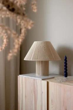 Anna bordslampa Ø35 cm, Natur