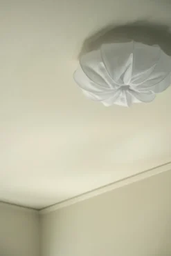 Anna plafond linne Ø40 cm, White