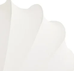 Anna vägglampa L 54 cm, White cotton
