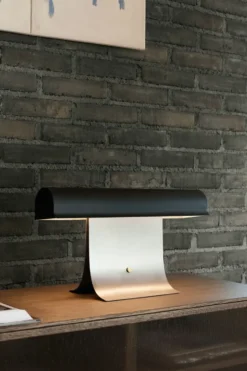 Archive bordslampa 50 cm, Black steel