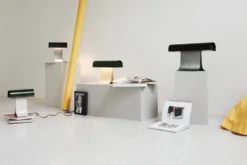Archive bordslampa 25 cm, Dark green light grey