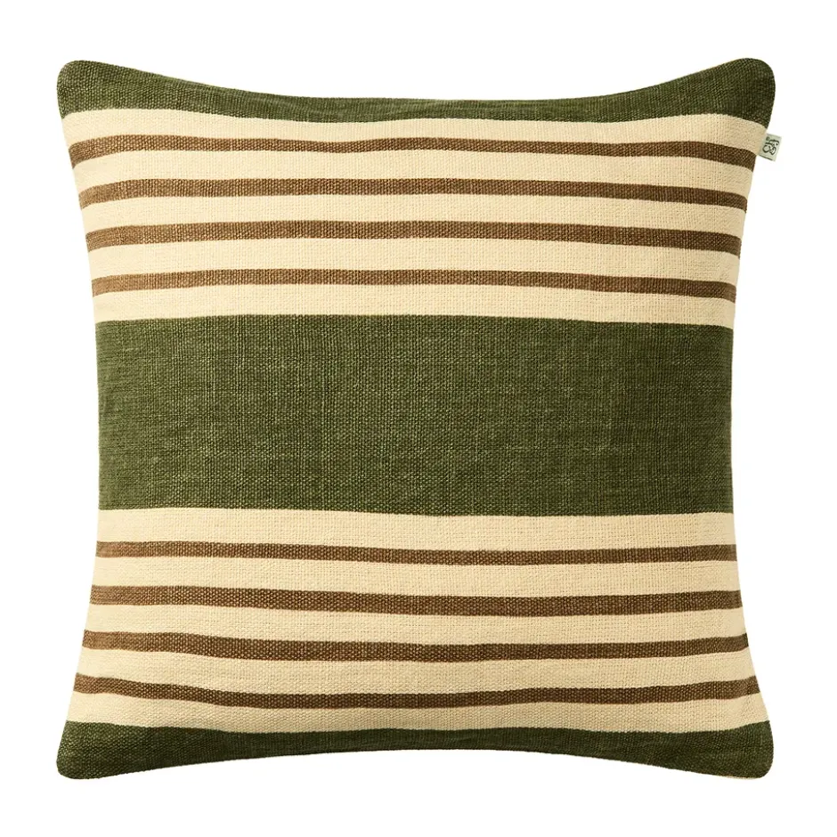 Aria kuddfodral, Cactus green-taupe, 50x50 cm