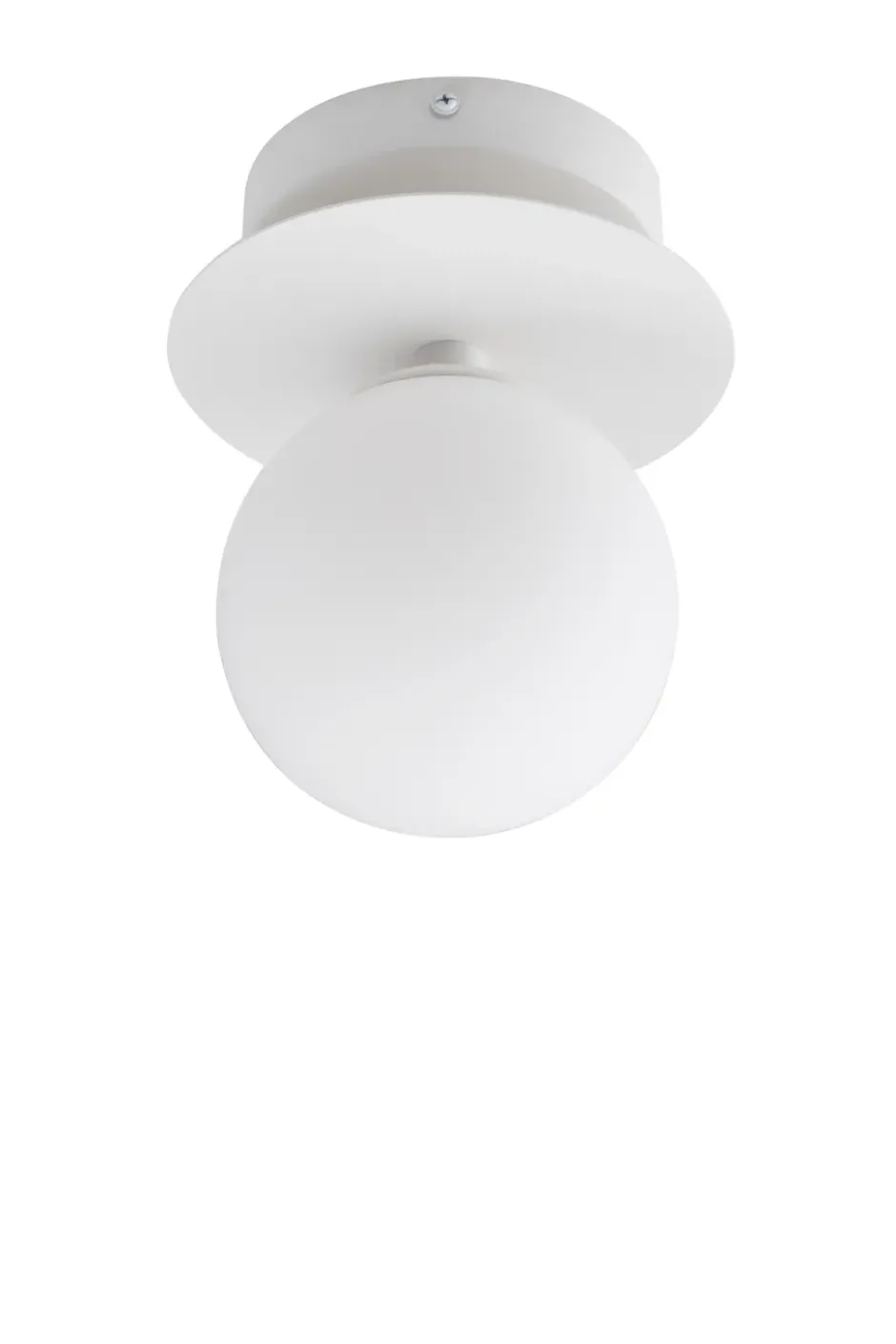 Art Deco IP44 vägglampa/plafond, Vit