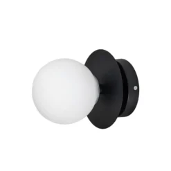 Art Deco 24 vägglampa IP44, vit/svart