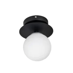 Art Deco 24 vägglampa IP44, vit/svart