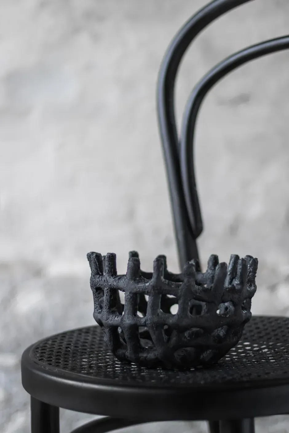 Art Piece flätad korg, Black