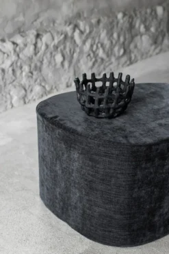 Art Piece flätad korg, Black