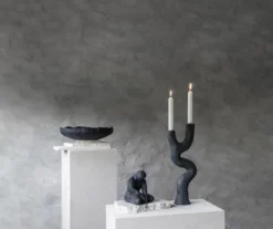 Art piece ljusstake 41 cm, Black