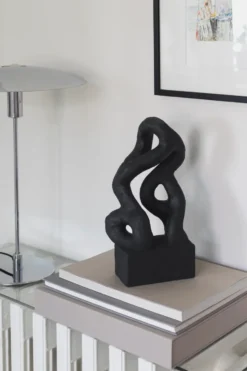 Art piece symbiosis skulptur 29 cm, Black
