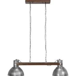 Ashby double taklampa 110 cm, Pale Silver