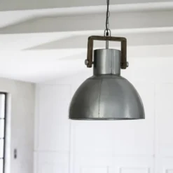 Ashby single taklampa Ø29 cm, Pale Silver