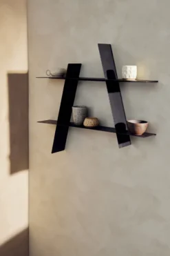 A-Shelf vägghylla Large 78x12x67 cm, Black