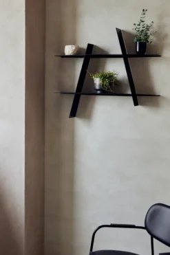 A-Shelf vägghylla Large 78x12x67 cm, Black