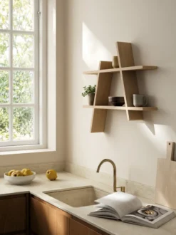 A-Shelf vägghylla Large 78x12x67 cm, Oak