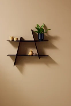 A-Shelf vägghylla Medium 52x9x46 cm, Black
